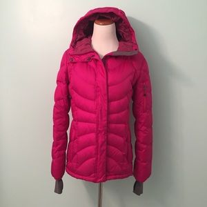 Lands’ End Pink Puffer Coat